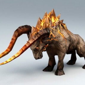 Plate-forme Demon Fire Bull modèle 3D