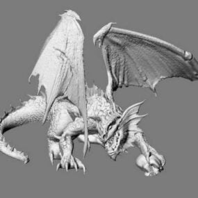 Hell Demon Dragon 3d-modell