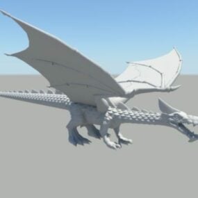 Modello 3d del drago viverna