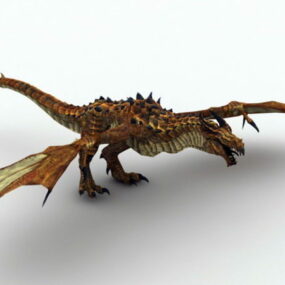 Bronse Dragon 3d-modell