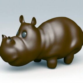 مدل سه بعدی Rhinoceros Figurine
