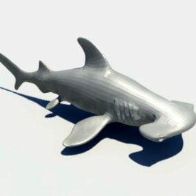 โมเดล 3 มิติแท่นขุดเจาะฉลามหัวค้อน