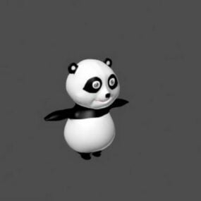 Model Kartun Beruang Panda 3d