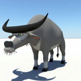 Modello 3d dell'impianto di perforazione del toro del fumetto