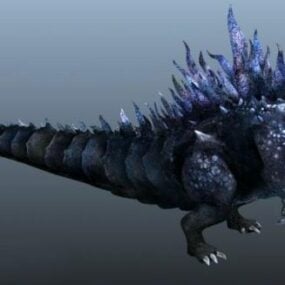 โมเดล 3 มิติของ Godzilla Animated Rig