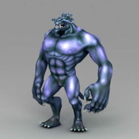 Modrý 3D model Werelion