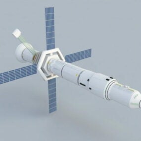 3д модель космического спутника
