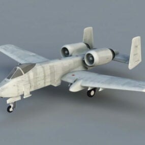 A-10 Thunderbolt Attack Aircraft דגם תלת מימד
