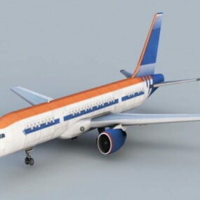 Classic Jet Airliner 3d model