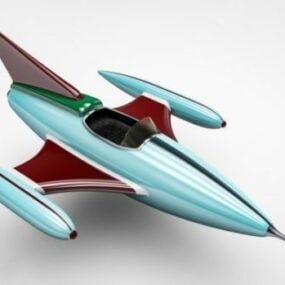 Model 3D Pesawat Kertas