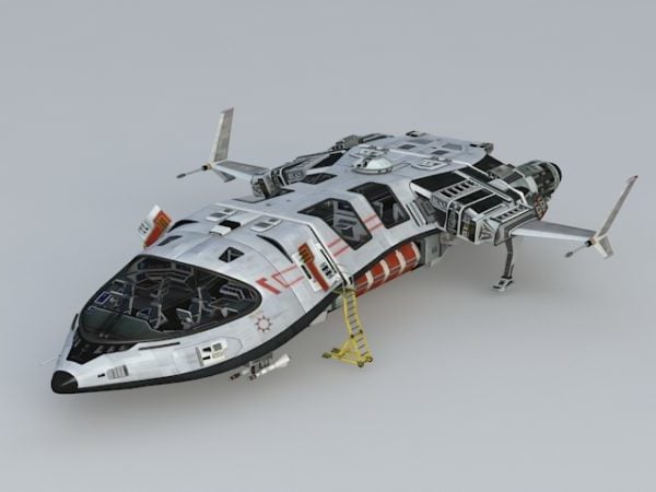 Sci-fi Spaceship Free 3d Model - .3ds, .Max - Open3dModel