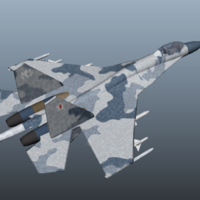 Su-27 Fighter Aircraft 3d-modell
