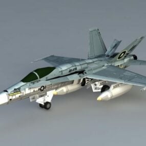 F 18 Hornet Aircraft 3d-malli