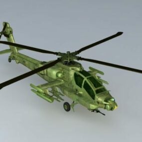 Helicóptero Apache modelo 3d