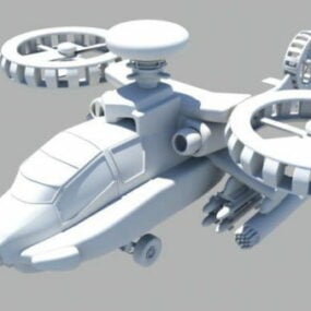 Future Helicopter 3d model