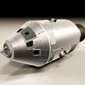 Modelo 3d de la nave espacial Apolo