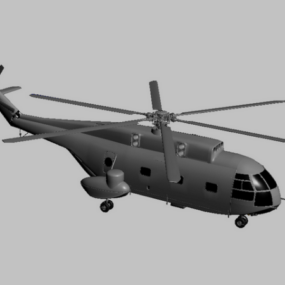 미래형 헬리콥터 드론 스타일 3d 모델