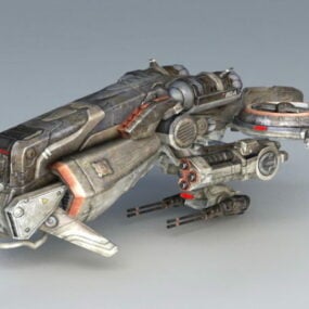 Concept de science-fiction Space Fighter modèle 3D