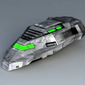 Navette de transport de science-fiction modèle 3D