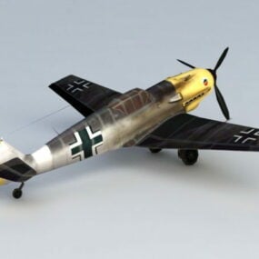 Modelo 2d del avión alemán Messerschmitt Ww3