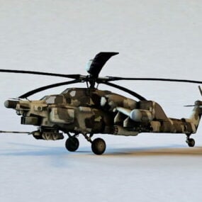 Múnla Mi-28n Havoc Attack Héileacaptar 3d