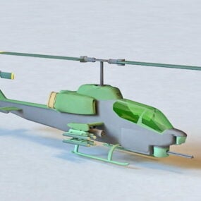 阿帕奇攻击直升机3d模型