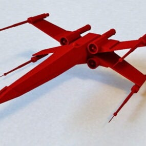 โมเดล X-wing Fighter 3d