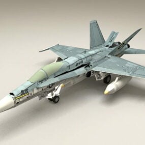 F18 Super Hornet 3d malli