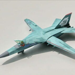 Bombardeiro de caça F-111 Aardvark Modelo 3D