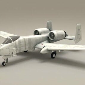 A-10雷电疣猪战斗机3d模型