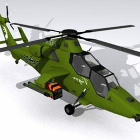 Eurocopter Tiger Attack Helicopter דגם תלת מימד