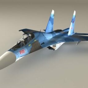 रूसी Su-30 फाइटर जेट 3डी मॉडल
