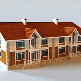 Modern Townhouse 3d model