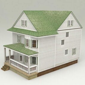 مدل خانه کوچک کلبه سه بعدی