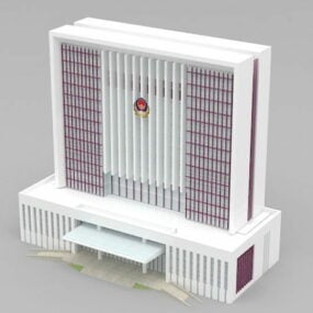 Edificio de oficinas del gobierno de China modelo 3d