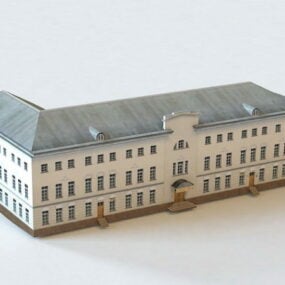 Model 3d Bangunan Ostozhenka Moscow