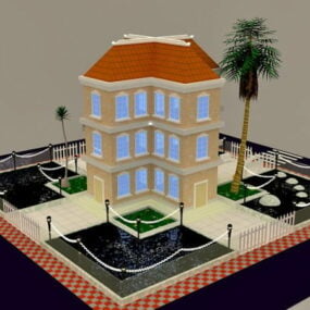 Model 3D apartamentu z kreskówek