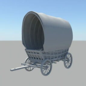 Wagon Conestoga modèle 3D
