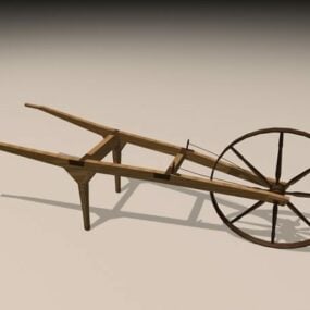 Vintage Wheelbarrow 3d model