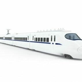 Modello 3d del treno ad alta velocità