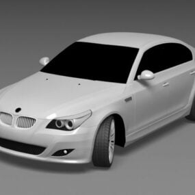 Modello 3d di auto berlina BMW