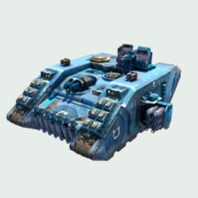 Science-Fiction-Kampfpanzer-3D-Modell