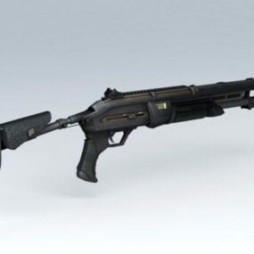 战术霰弹枪3d模型