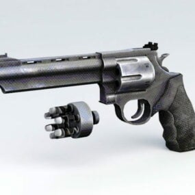 44 Magnum Revolver 3d model