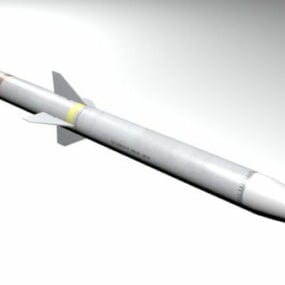 Aim-120 Amraam Missile 3D-malli