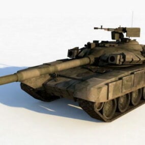 הצבא הרוסי T-90 טנק דגם תלת מימד