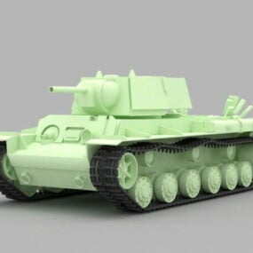 Modelo 1d do tanque pesado russo Kv-3