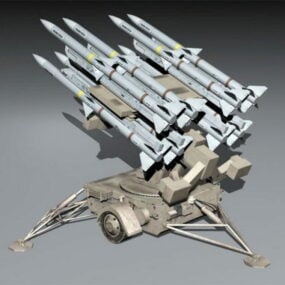 Raketenabschussturm 3D-Modell