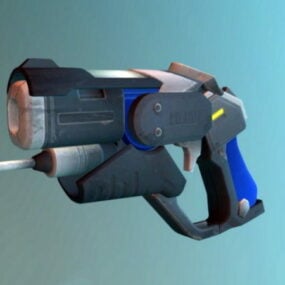 Pistola Blaster Overwatch Mercy Combat Medic Ziegler Modelo 3d