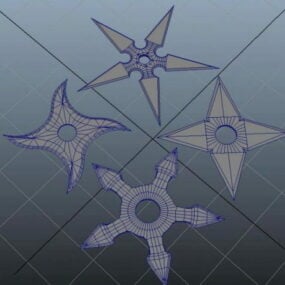 Shuriken Throwing Stars 3d model